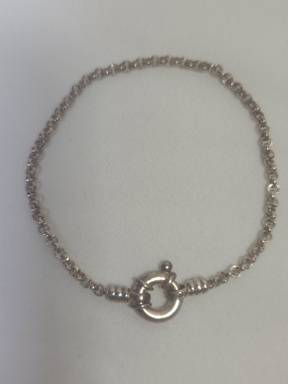 Vintage Links of London 925 Sterling Silver Bolt Link Clasp Bracelet